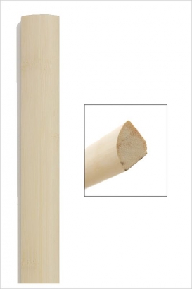 Quart de rond bambou horizontal naturel