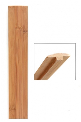 Barre de seuil bambou horizontal ambre
