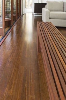 Parquet bambou large flottant densifié ambre
