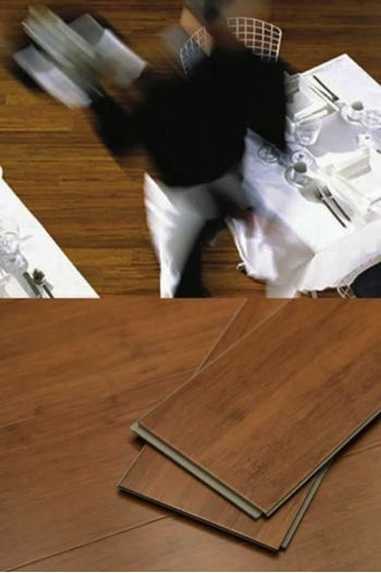 Parquet bambou flottant densifié ambre
